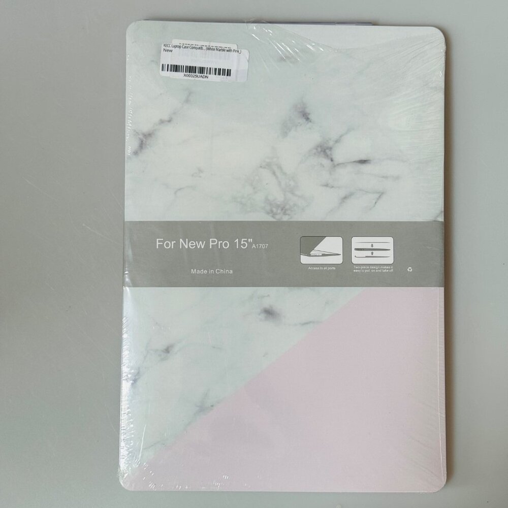 Marble & Pink MacBook Pro 15"  Hard Shell Protector Case A1707